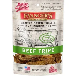 3.5oz Evanger's Gently Dried Beef Tripe Treats - Health/First Aid